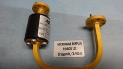 M/ACOM 507253 V Band (50-75GHz) Waveguide Isolator W/BEND