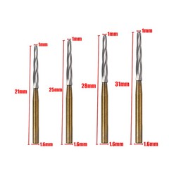5Pcs Dental Endo-Z Titanium Tungsten Carbide High Speed Cutting Burs FG 1.60mm