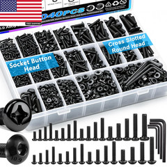 2040PCS Metric Screws Nuts and Bolts Assortment Kit,M2 M3 M4 M5 M6 Machine Screw