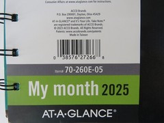 2025 AT-A-GLANCE Move-A-Page Monthly Planner, 8-3/4″ x 11″, Black, Jan-Dec