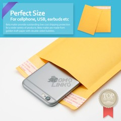 4×8 (4×7) Kraft Self Seal Bubble Mailer Padded Envelope, #000 25,50,100,500