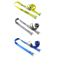 2″ x 12′ 16′ 20′ E-Track Ratchet Strap Truck Trailer Enclosed Cargo Van