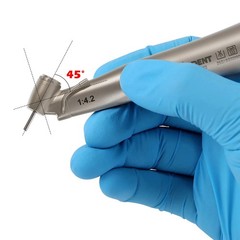 NSK Style Dental Handpiece LED 1:4.2 Contra Angle 45° Surgical External Spray