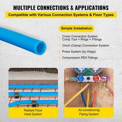 1″ PEX-B Tubing Blue 300ft Non-Oxygen Barrier for Hot/Cold Water & Radiant Heat