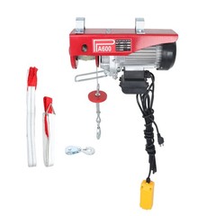 1320LBS Electric Winch 110V 1200W Mini Electric Hoist 14 FT Wired Remote Control
