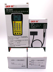 DE-5000 Handheld LCR Meter DE5000 w/ TL-21 TL-22 TL-23 DER EE High Accuracy Set