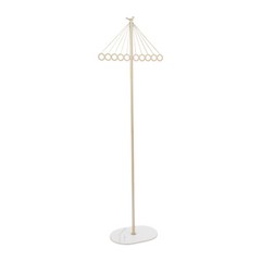 ?Coat Shelf Metal Clothing Display Rack Entrance Clothing Rack with 10 Hooks