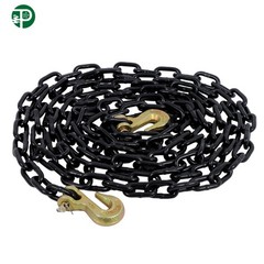 G80 Transport Binder Chain 1/4″ × 14 Ft | Tow Chain with Clevis Grab Hooks