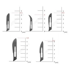 Scalpel Blades Carbon Steel Surgical Handle Surgical Dental ENT Instruments