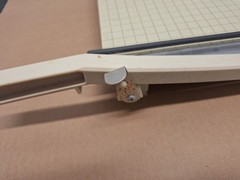 X-Acto Guillotine Paper Cutter – beige, measures in cm & inches, 12″ wide manual