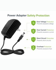 6V 2A Power Supply Adapter, Universal AC/DC 100-240V 50-60Hz to 6 Volt 2 Amp …