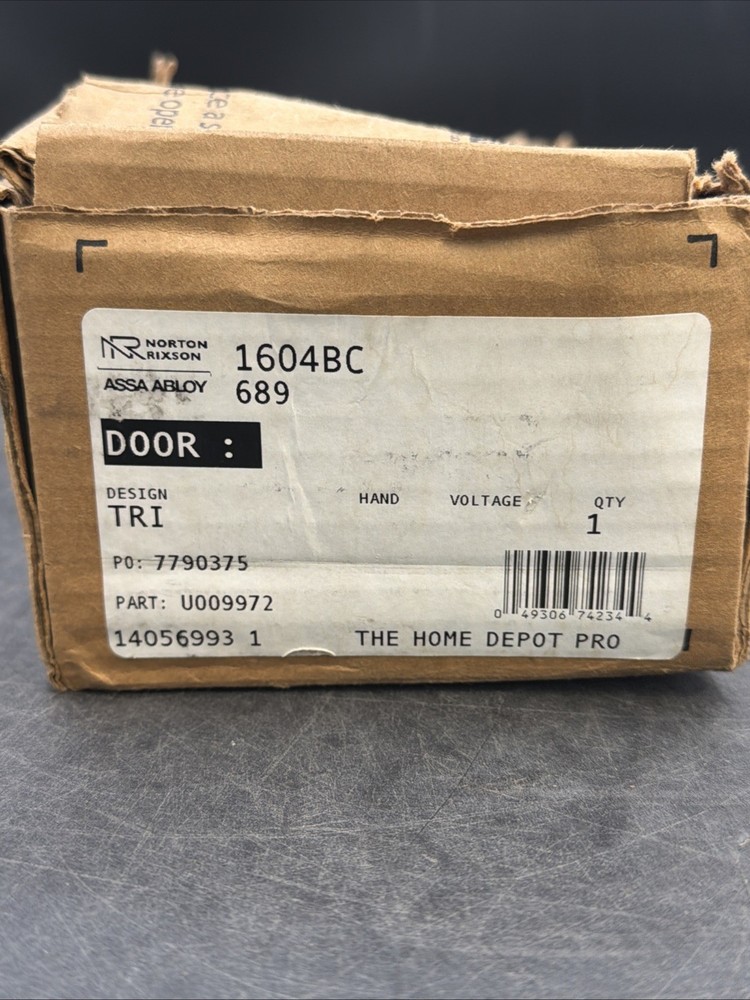 Norton Heavy Duty Door Closer Size 4 Aluminum 1604BC X 689