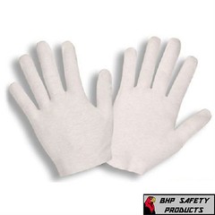 24 PAIR WHITE INSPECTION COTTON LISLE GLOVES COIN JEWELRY LIGHTWEIGHT