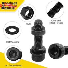 750PCS M3 Screws Assortment Kit, M3X6/8/10/12/16/20/25/30 Mm Hex Socket Head Bol