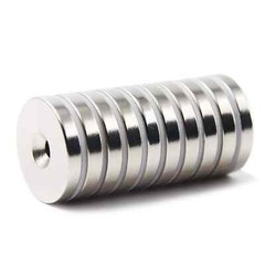 10 25 50 N52 Strong Countersunk Ring Magnets 1″ x1/8 ” Hole Rare Earth Neodymium