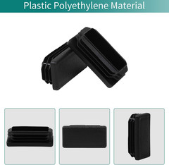, 2 Inch 2X2 Square Tube End Cap Plastic Plugs 12 Pack, 2 Inch 2X2 Square Tubing