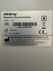 Mindray M7 With Linear Transducer 7L4S (YOU WILL RECEIVE WHAT IS IN THE PICTURE)