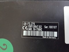 R&S FS-Z75 : Waveguide Mixer with RF 50 to 75GHz