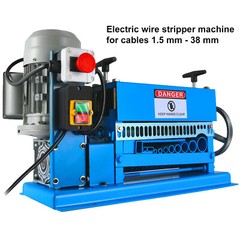 Powered Electric Wire Stripping Machine 15M/MIN 370W 10 Blades Comercial Wire