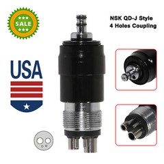 1-10*Dental High Speed Handpiece Standard Head / 4 Hole Coupler Fit NSK YBNK4 DL