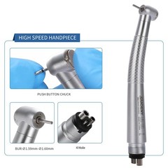 SANDENT Dental High Speed Handpiece 4 Hole NSK Pana MAX Quattro Water Spray Push