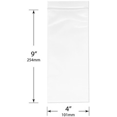 Plymor 4″ x 9″, 4 Mil Heavy Duty Zipper Reclosable Plastic Bags