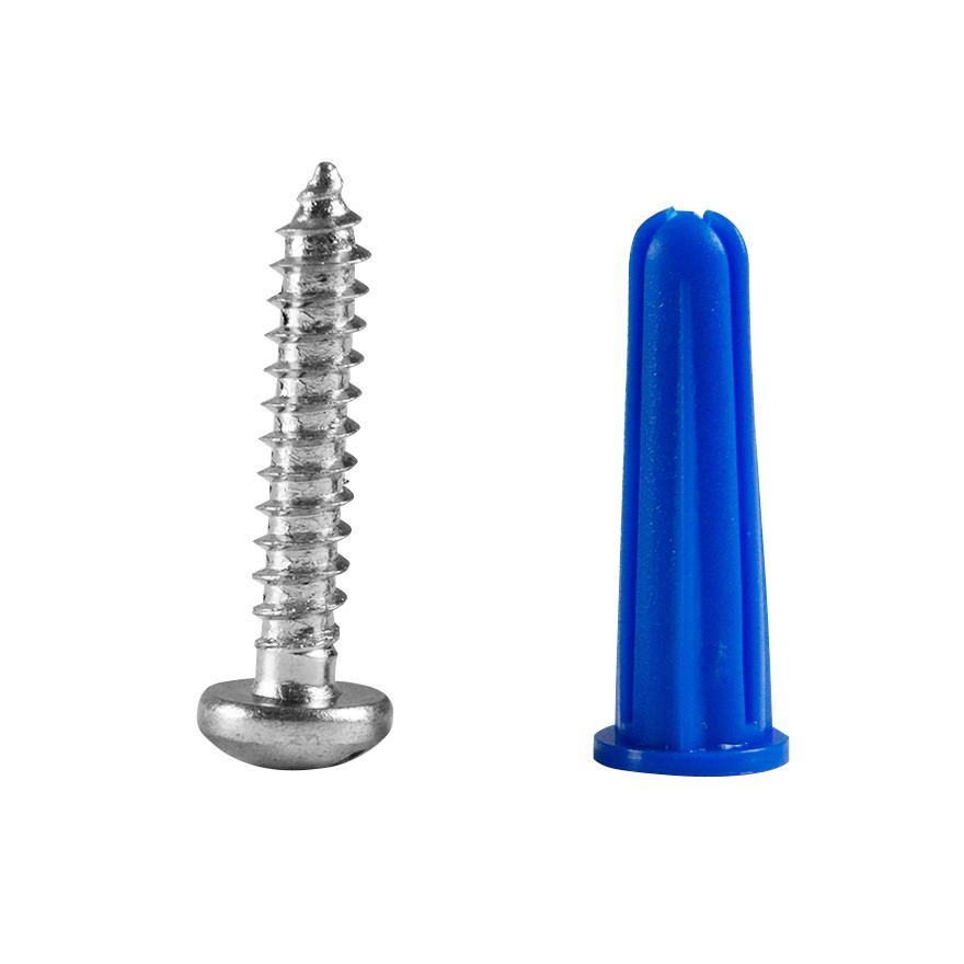 #10 x 1″ Anchor Kit with Screws, Anchors & 3/16″ Drill Bit – 100 Pack