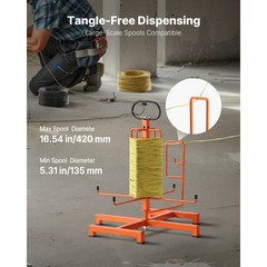 Cable Dispenser Floor or Stud Mounted Portable for Electrical Industrial Retail