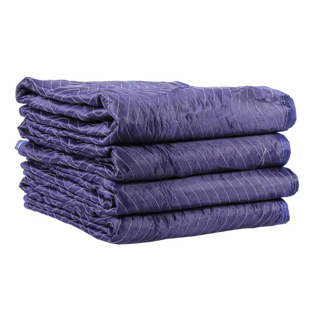 USCC Mega Mover Moving Blankets – 80″ X 72″ – Blue/Light Blue – 4PK