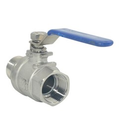 US STOCK 1 in inch 1″ NPT thread MALE to Female Full Port Ball Valve SS 304