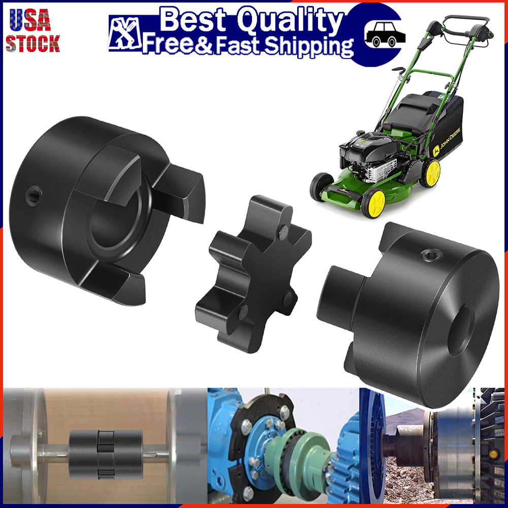 3Pcs 1/2″ to 3/4″ L075 L-Jaw Coupling Set For Log Wood Splitter Hybrid Equipment