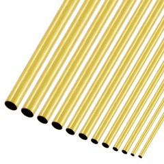 Brass Tube 1mm 2mm 3mm 4mm 5mm 6mm 7mm 8mm 9mm 10mm 11mm 12mm 13mm O.D. x 300mm