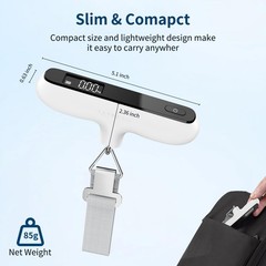 Luggage Scale, 110lb Digital Suitcase Weight Scale for Travel, Portable Handh…