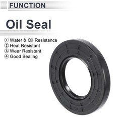 Oil Seal Seal Ring Rotary Shaft Seal NBR Rubber 45x85x10mm Black 5 Pcs