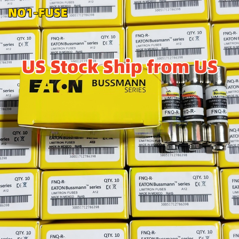FNQ-R-1/2 10PCS Eaton Bussmann FNQR1/2 0.5A 600V Fuse US Stock Ship from US