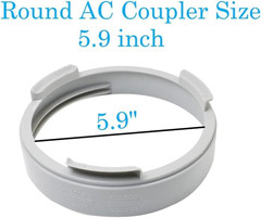 Portable Air Conditioner 5.9 Inch Round Exhaust Hose Coupler, Window A/C Adap…
