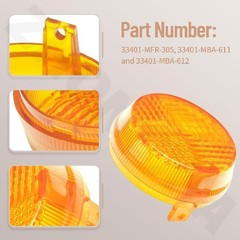 33401-MFR-305 Turn Signal Lens Compatible With Shadow Phantom Spirit Model: 1