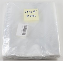 13” X 18” 2 Mil Clear Resealable Zip Plastic Poly Bags (100 Count) Brand New