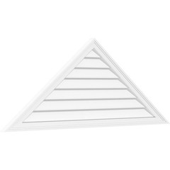 GVPTR76X1602SF Triangle Surface Mount PVC Gable Vent, 76″W x 15.875″H, Factor…