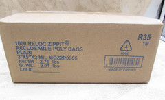 1000 PACK Reloc Zippit Bags 3″ X 5″ Zip Seal Lock Clear 2mil Poly Slide Lock