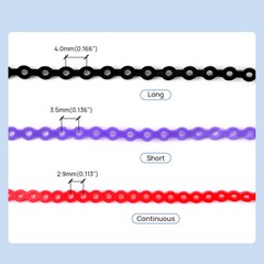 Dental Ortho Elastic Power Chain Rubber Bands Long/Short/Continuous 10 Colors