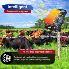 Ultra-Portable Solar Electric Fence Energizer – 24/7 Protection for Livestock