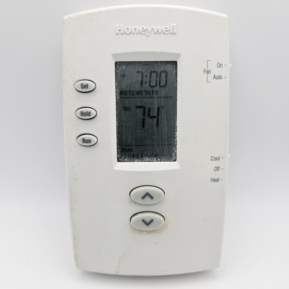 Honeywell TH2110DV1008 PRO 2000 Vertical Programmable Thermostat Tested Working