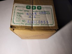 New 6.19 kΩ ±1% resistors, 5000pcs lot, RCD brand, .25 watt