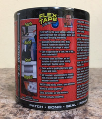 Flex Tape TFSBLKR0405 4 in. W X 5 ft. L Black Waterproof Repair Tape