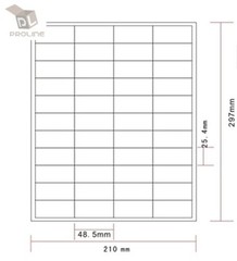 Amazon FBA Label (200 Sheets 8800 Labels) 44-up labels 48.5*25.4mm on A4