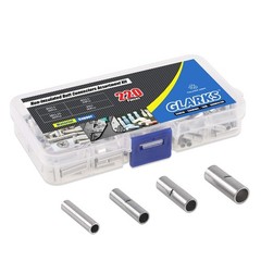 Tin-Plated Non-Insulated Butt Connectors – 220-Pc Set for Reliable DIY Wiring