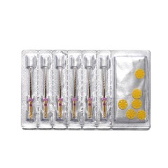 Easyinsmile 6Pcs Dental Endo Rotary Files X-Pro Gold Taper NITI Endodontic Files