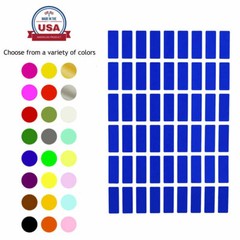 Color Coding Labels 1 inch x 3/8 inch Name Rectangle Stickers for Organizing