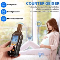 3 In 1 Radiation Detector Dosimeter EMF Meter Electromagnetic Field Tester LCD